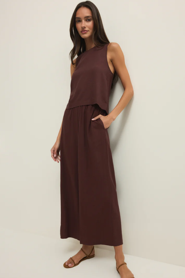 Sloane Linen Cropped Tank