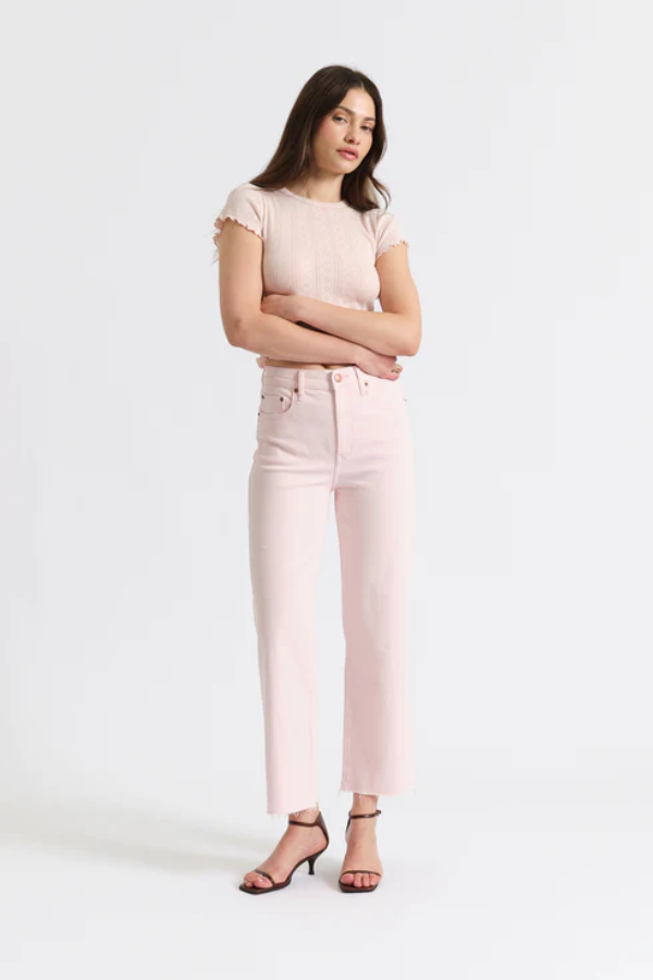 Pleaser High Rise Wide Ankle | Think Pink