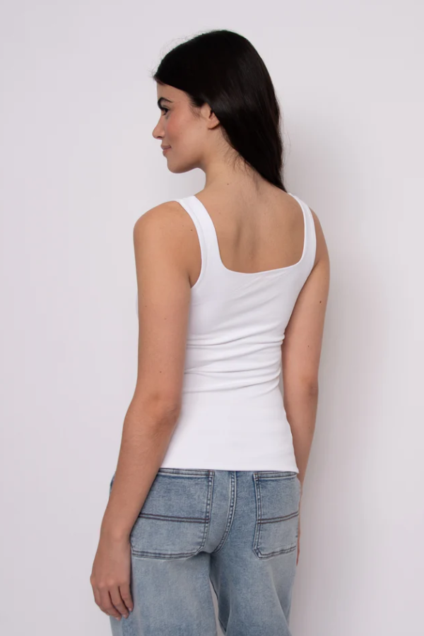 Second Skin | Tia Tank Top | White