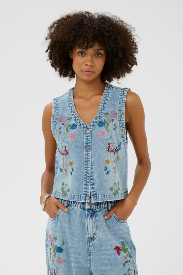 Tiala Aniceta Embroidery Vest