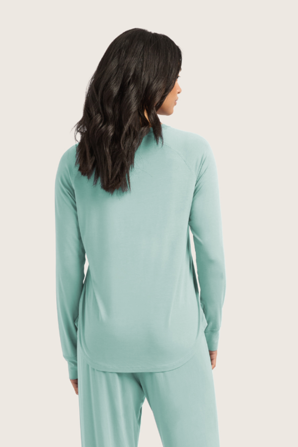 Goodnight Raglan Sleep Top | Seafoam