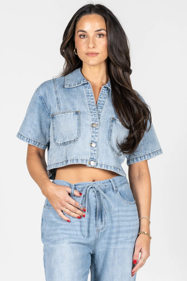 Cropped Denim Jacket