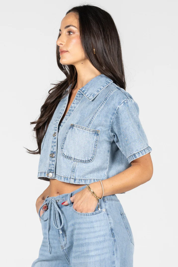 Cropped Denim Jacket