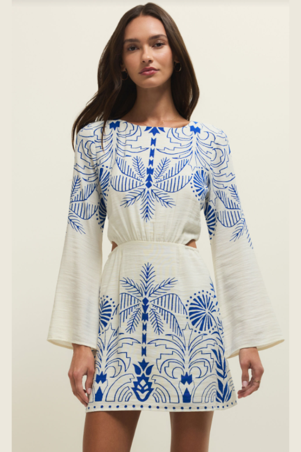 Tahina Palm Mini Dress