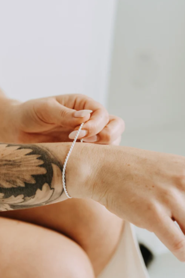 2mm Rope Bracelet | Silver
