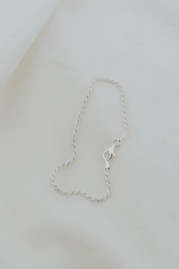 2mm Rope Bracelet | Silver