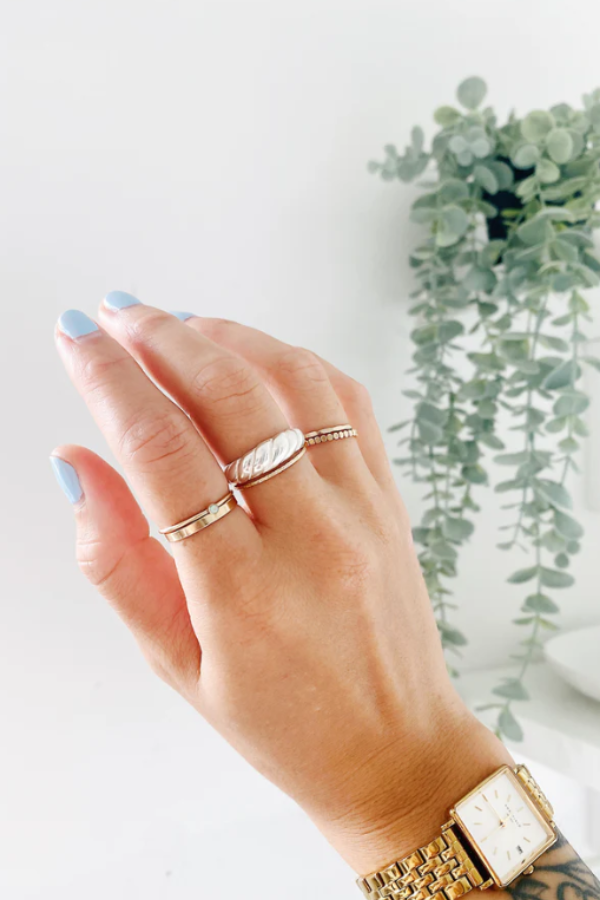 Croissant Ring | Sterling Silver Size 7