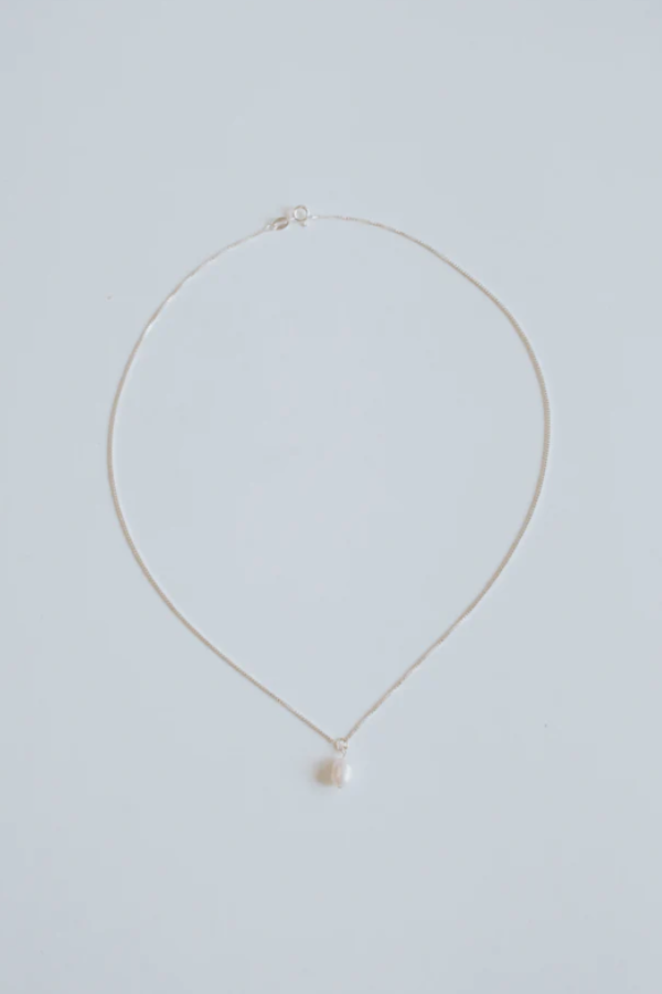 Pearl Necklace | Sterling Silver 18"