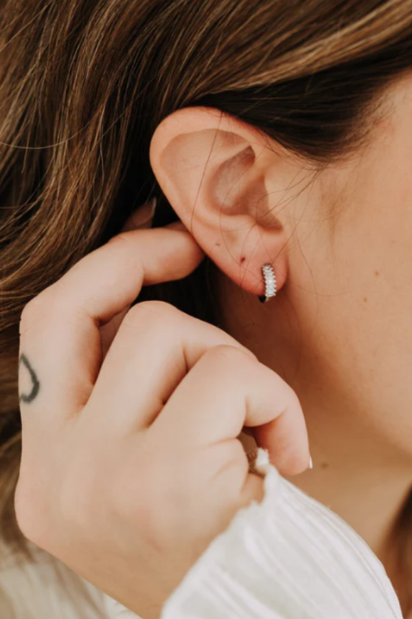 The Diana Huggies | Sterling Silver