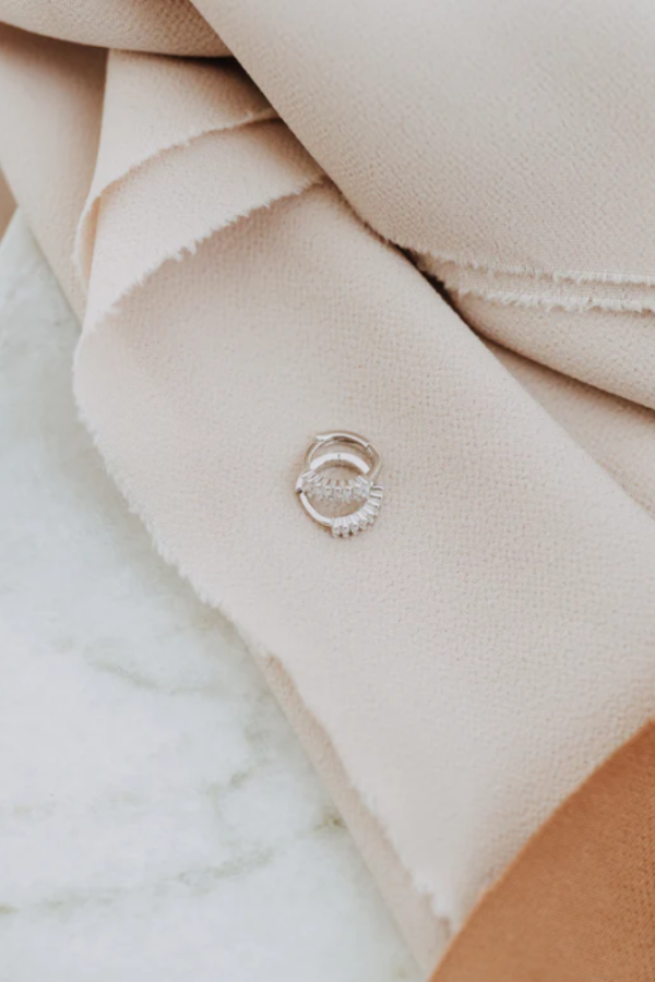 The Diana Huggies | Sterling Silver