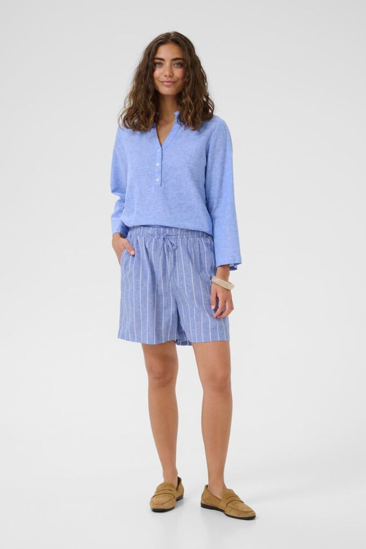 Arletty Linen Stripe Shorts