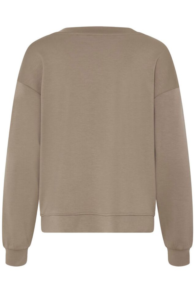 Aurora Soft Knit Scuba V-Neck | Mountain Trail