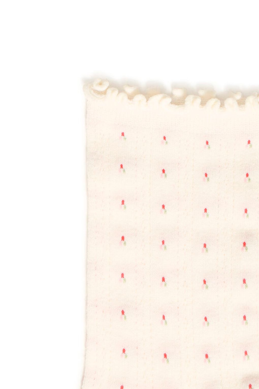 OTILIA Socks | 2 PK Red Flowers