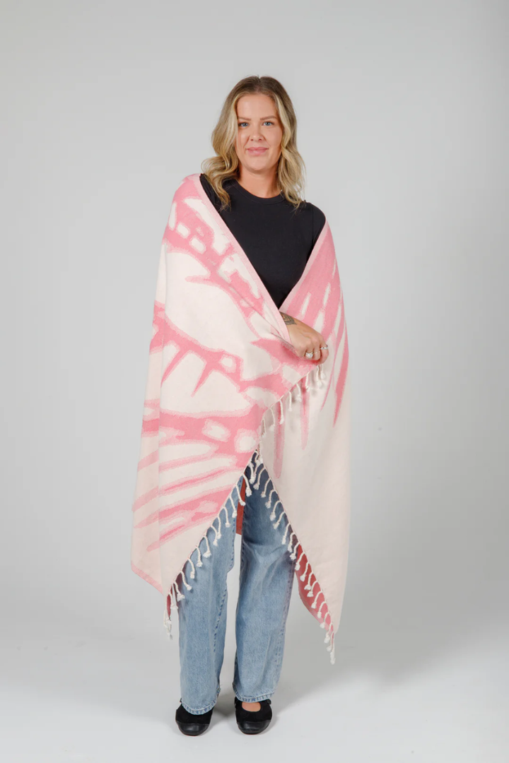 THE SOMERS | Palm Turkish Towel Pink