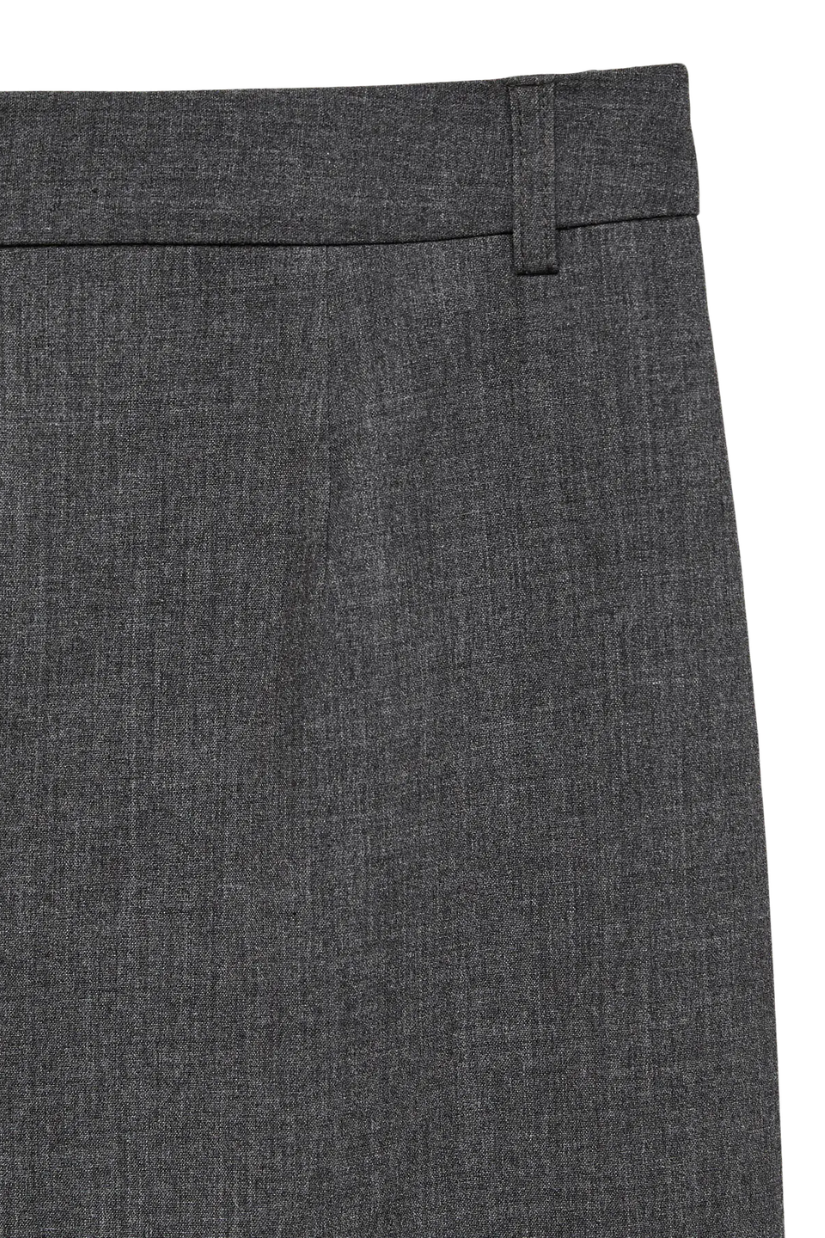 Texas Straight Leg Trouser | Dark Grey Melange