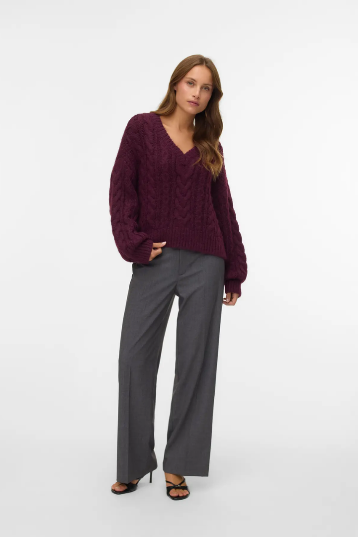 Texas Straight Leg Trouser | Dark Grey Melange