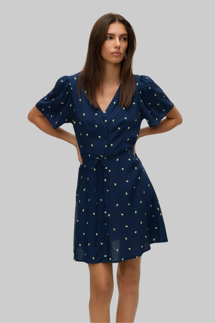Alba Mini Dress | Navy Lemons