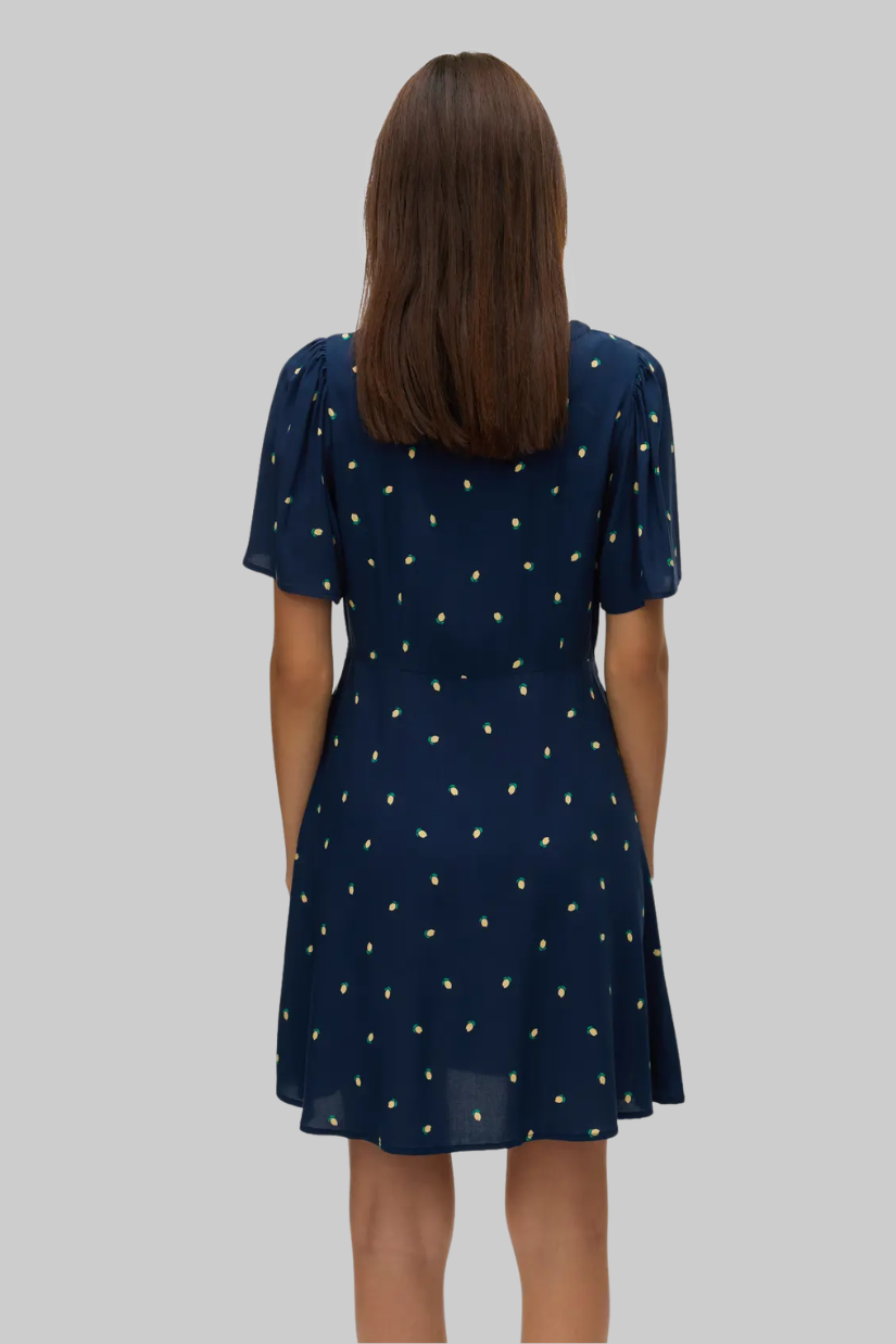 Alba Mini Dress | Navy Lemons