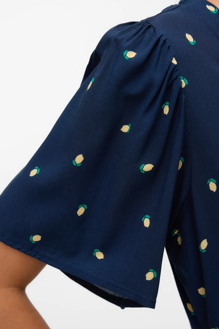 Alba Mini Dress | Navy Lemons