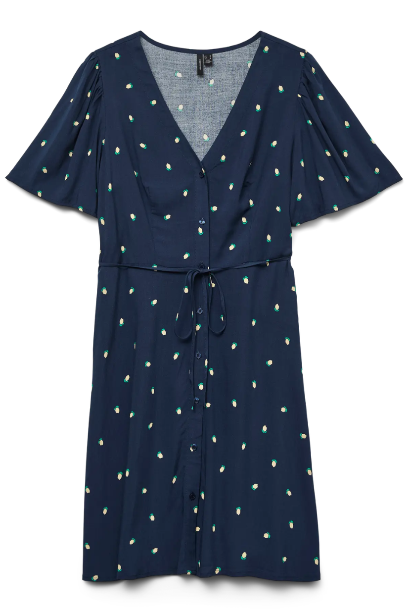Alba Mini Dress | Navy Lemons