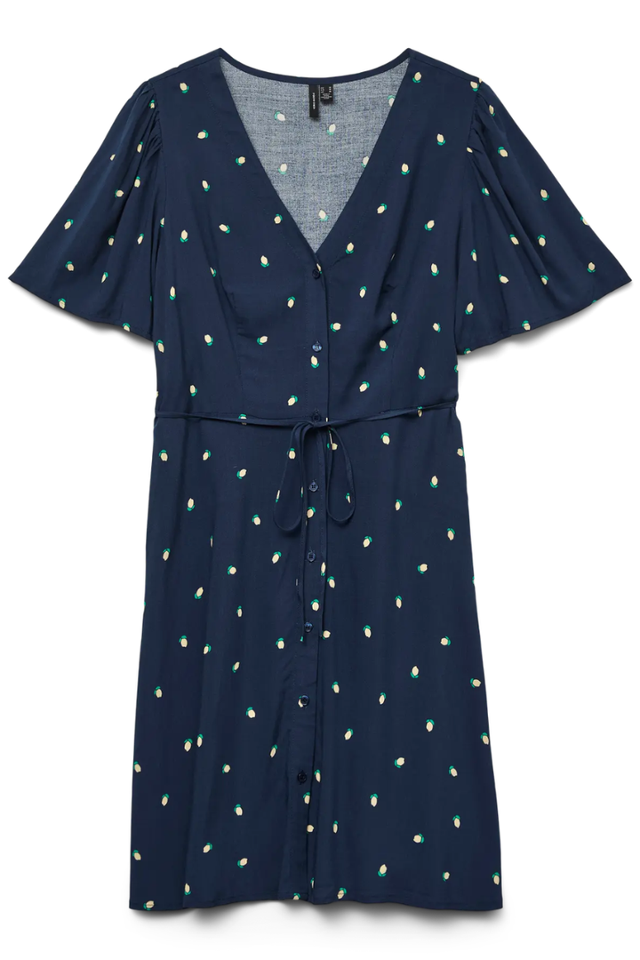 Alba Mini Dress | Navy Lemons