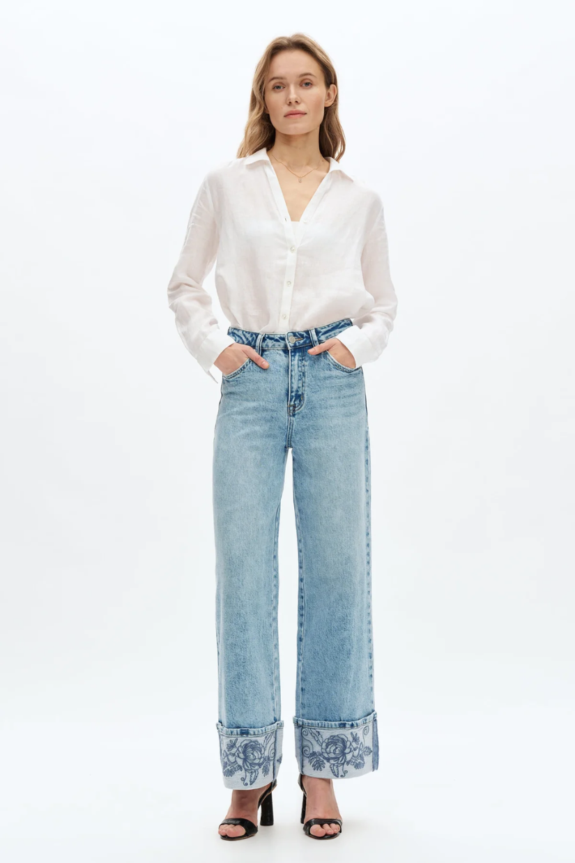 Flora High Rise Wide Leg
