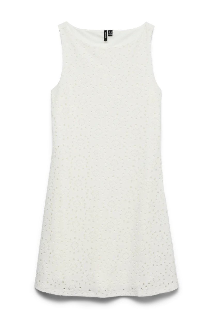 Tassa Boat Neck Jersey Dress | White