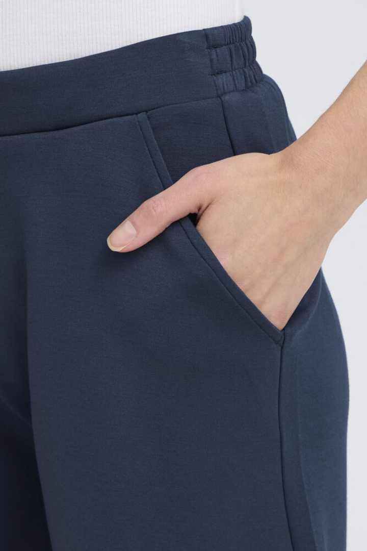 Aurora Soft Knit Scuba Shorts | Navy
