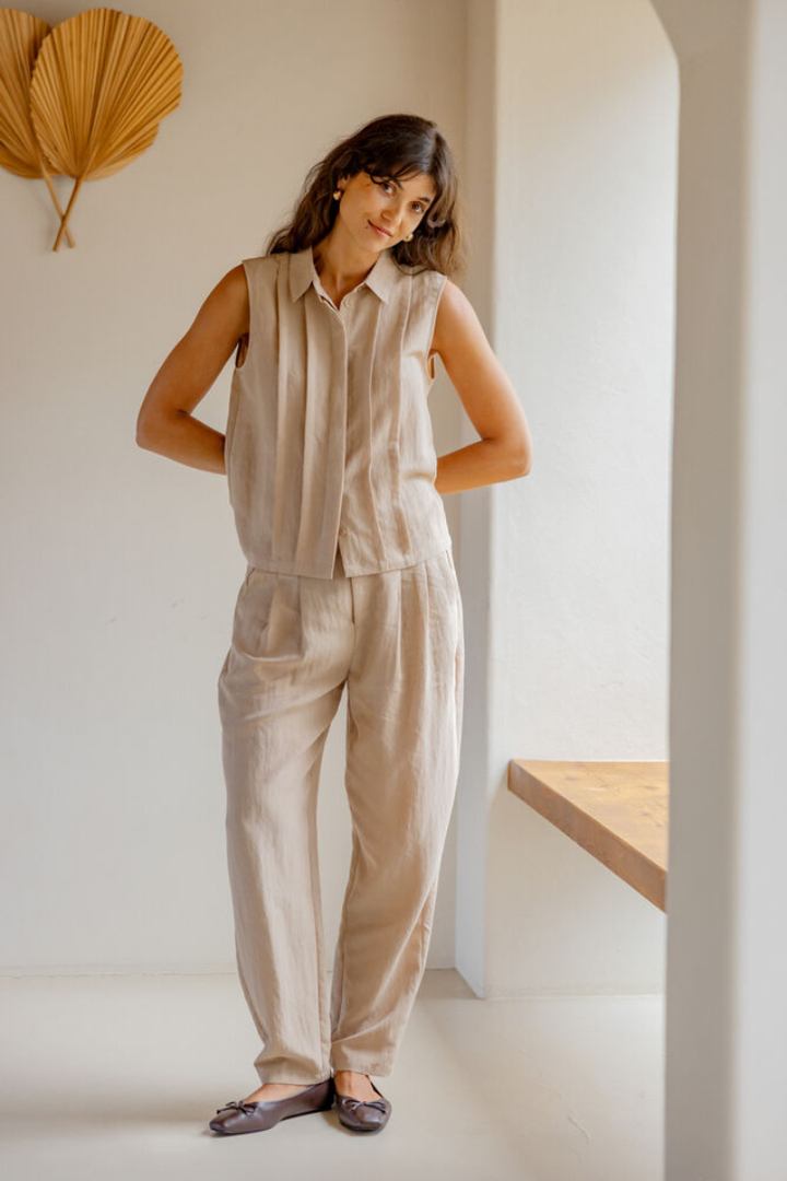 Adah Savanna Barrel Leg Trouser