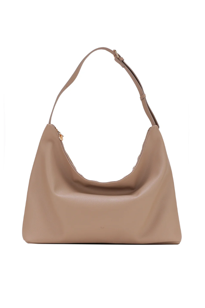 Triangle Bag | Taupe Pebble