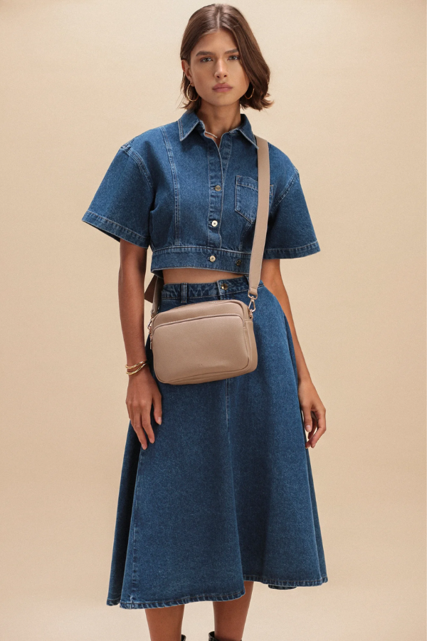 Sophia Bag | Taupe Pebble