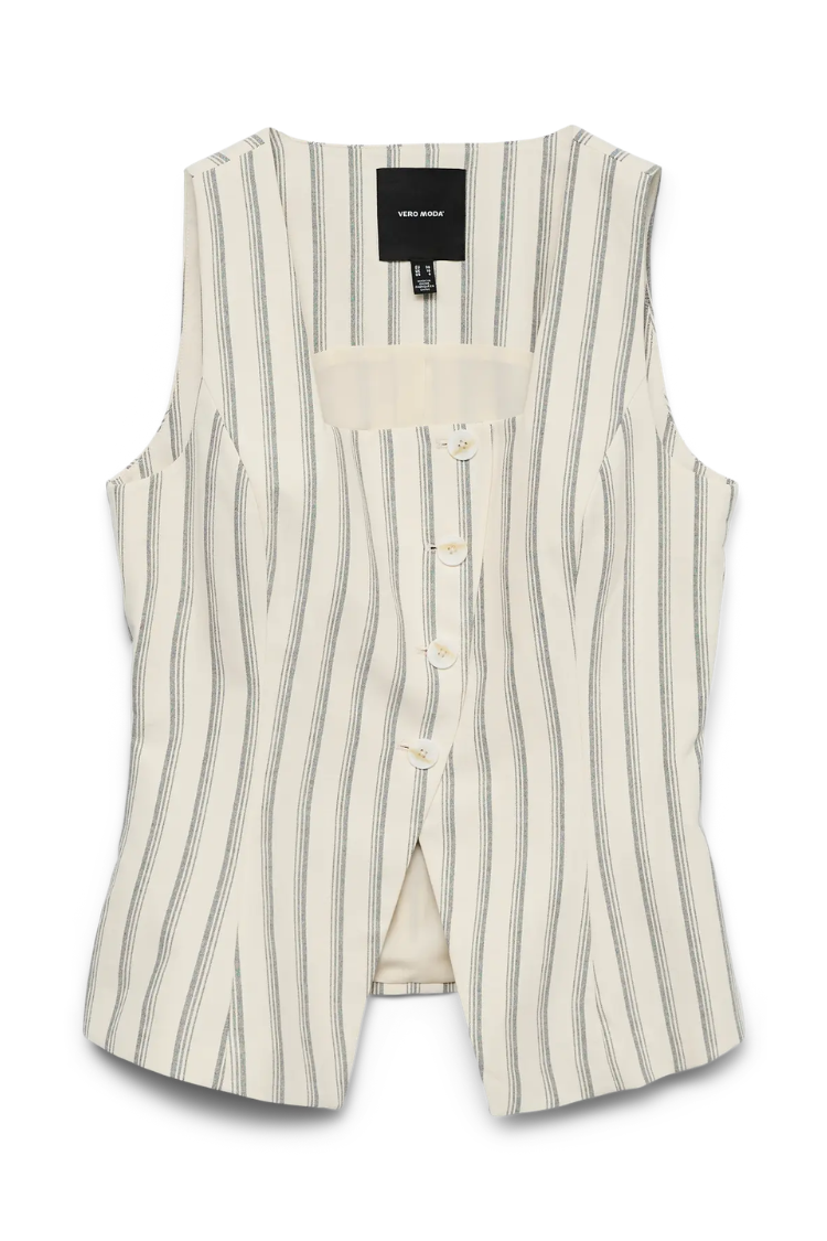Miona Striped Waistcoat