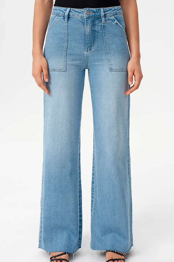 High Rise Wide Leg | Light Blue