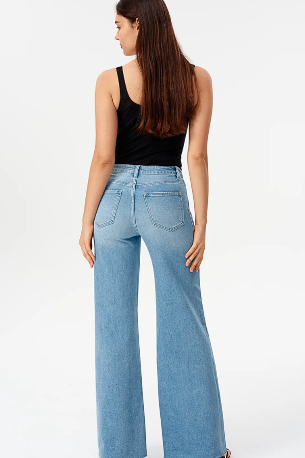 High Rise Wide Leg | Light Blue