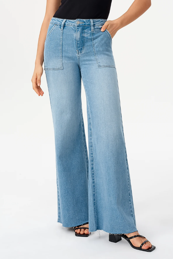 High Rise Wide Leg | Light Blue