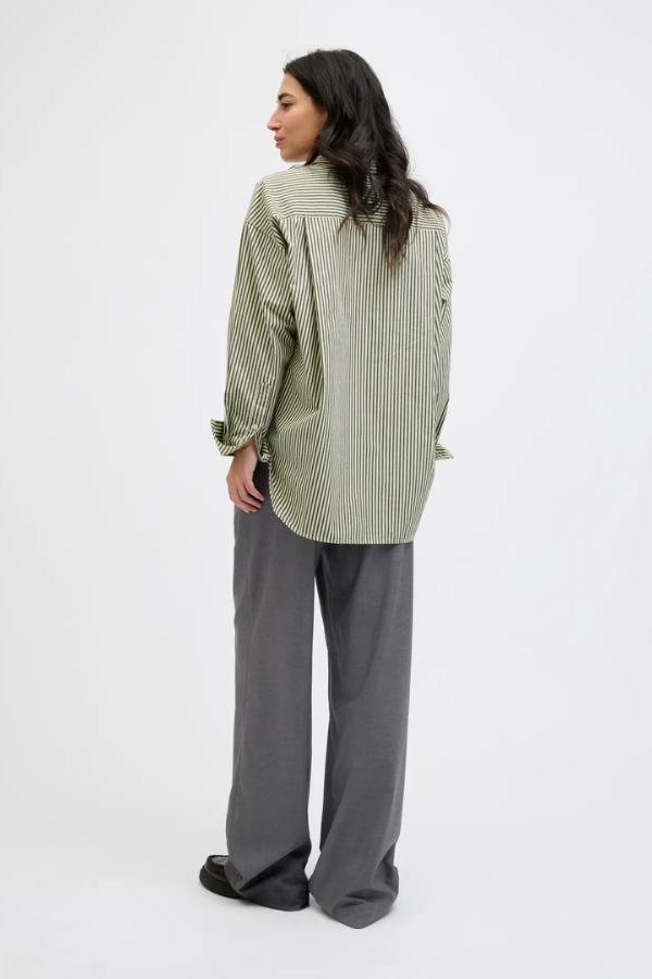 Ellis Wide Leg Trouser | Grey