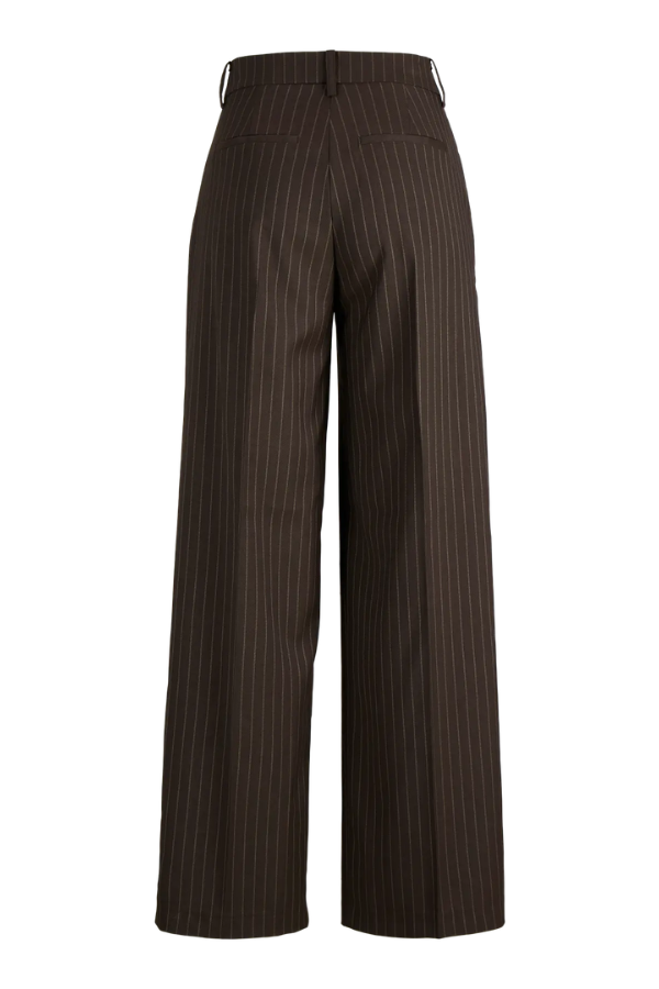 Ellis Wide Leg Trouser | Pinstripe