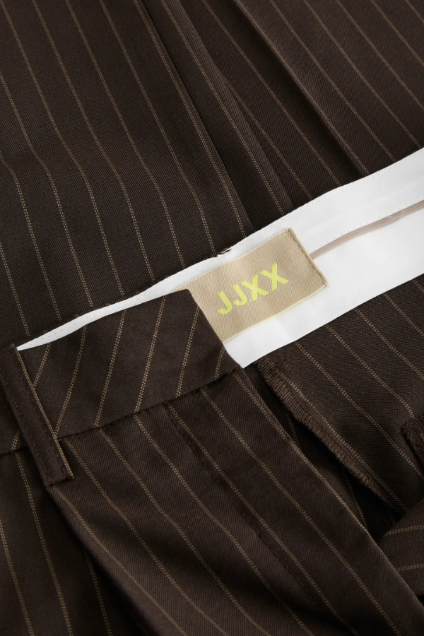 Ellis Wide Leg Trouser | Pinstripe