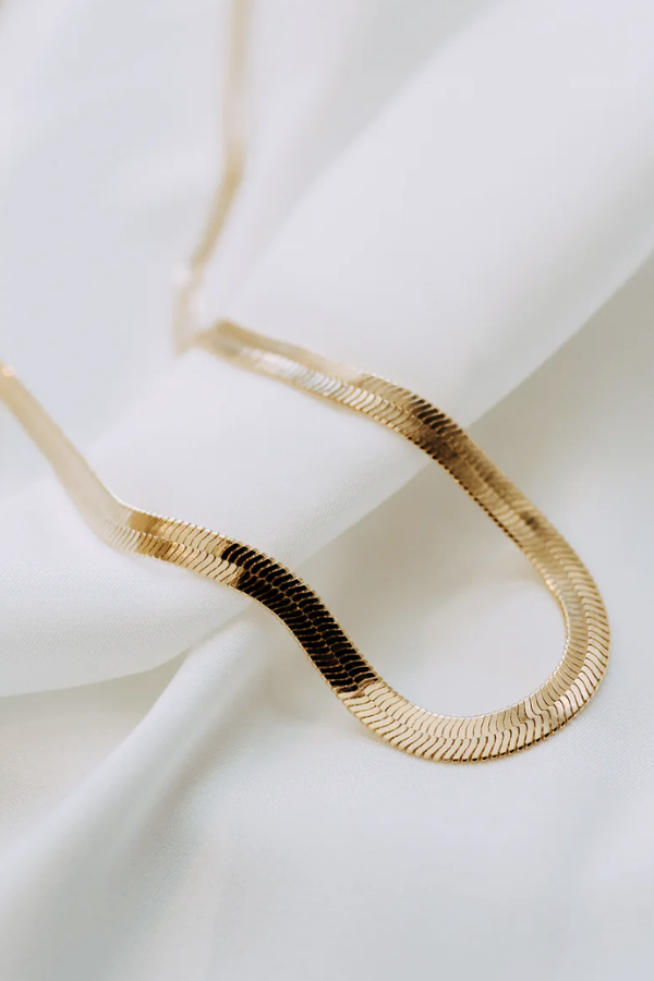5mm Gold Filled Herringbone Necklace