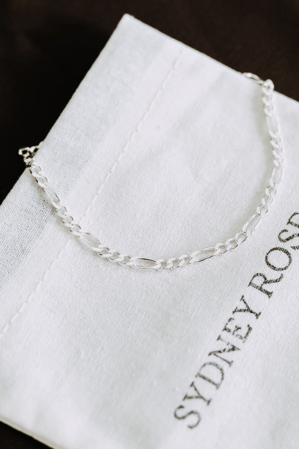 Sterling Silver Figaro Bracelet | 3mm Chain Bracelet
