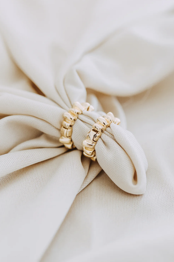 Ribbon Hoops - Gold Filled