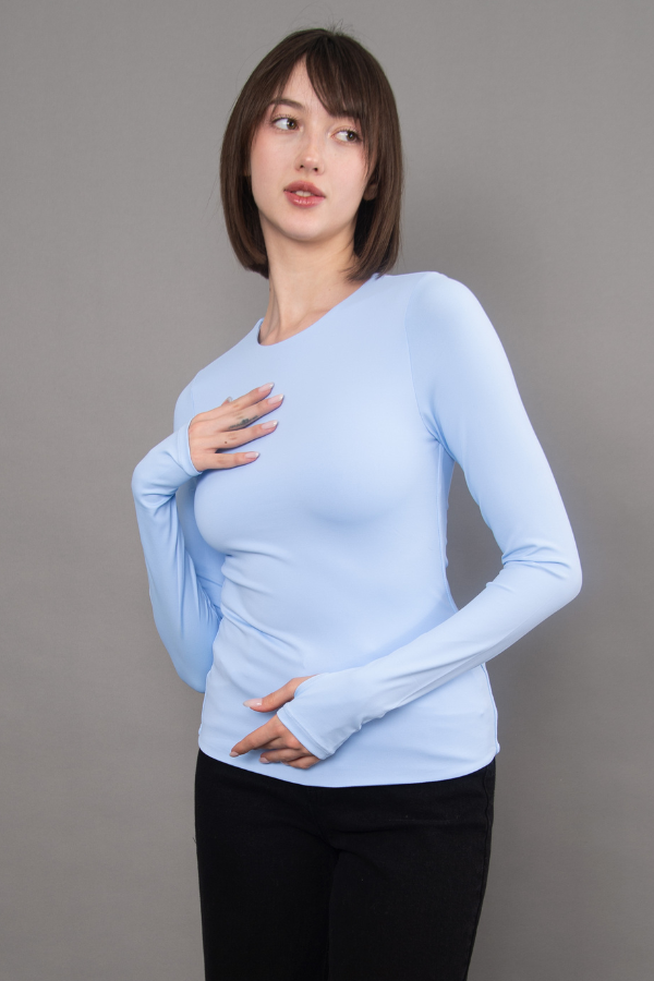 Hira Second Skin Long Sleeve | Blue Breeze