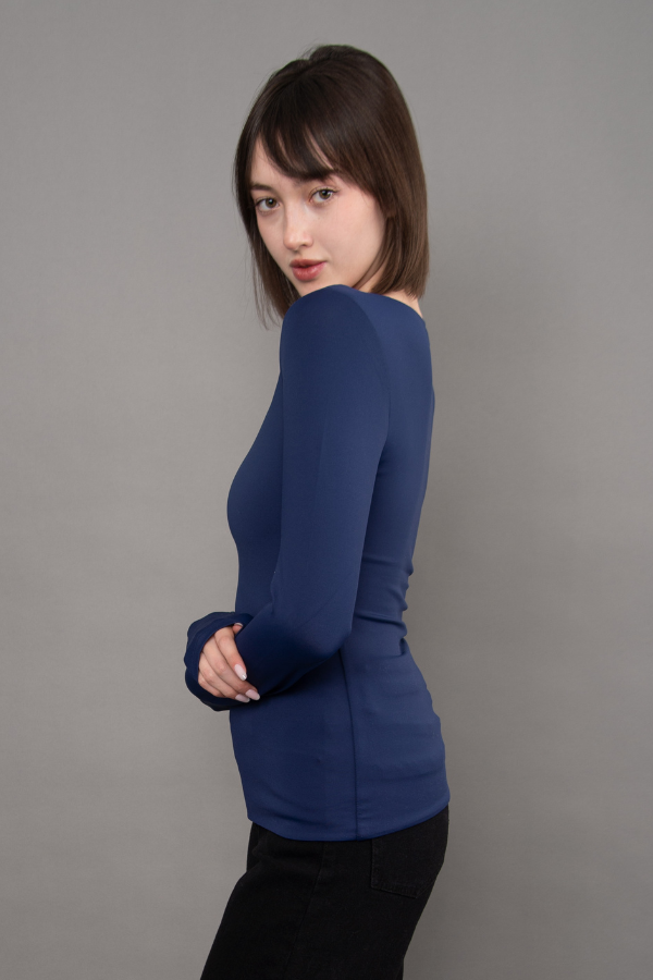 Mariana Second Skin Square Neck | True Navy