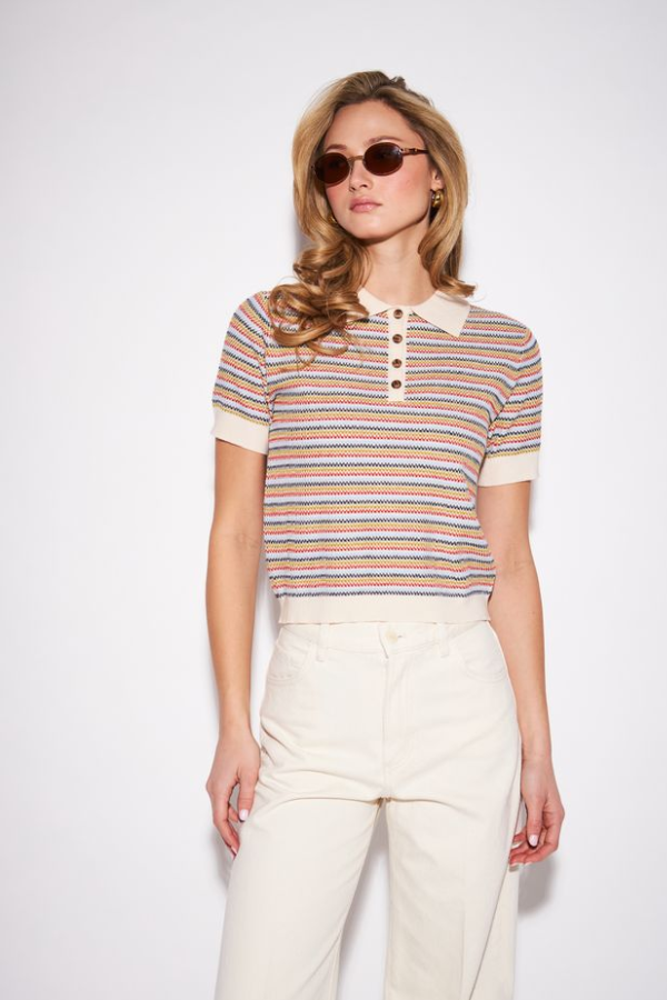 Roland Stripe Knit Tee