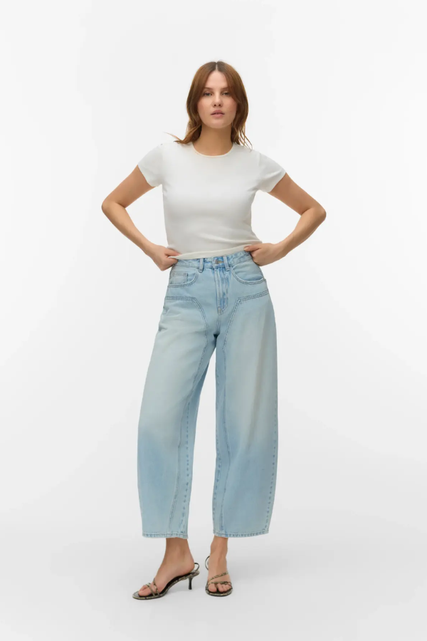 Zelda High Rise Barrel Jean