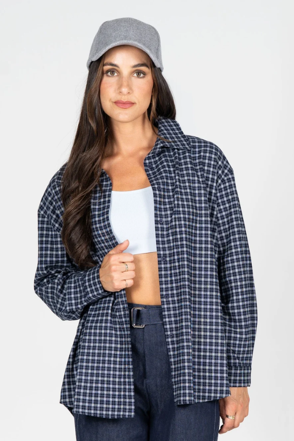 Boyfriend Plaid Overshirt