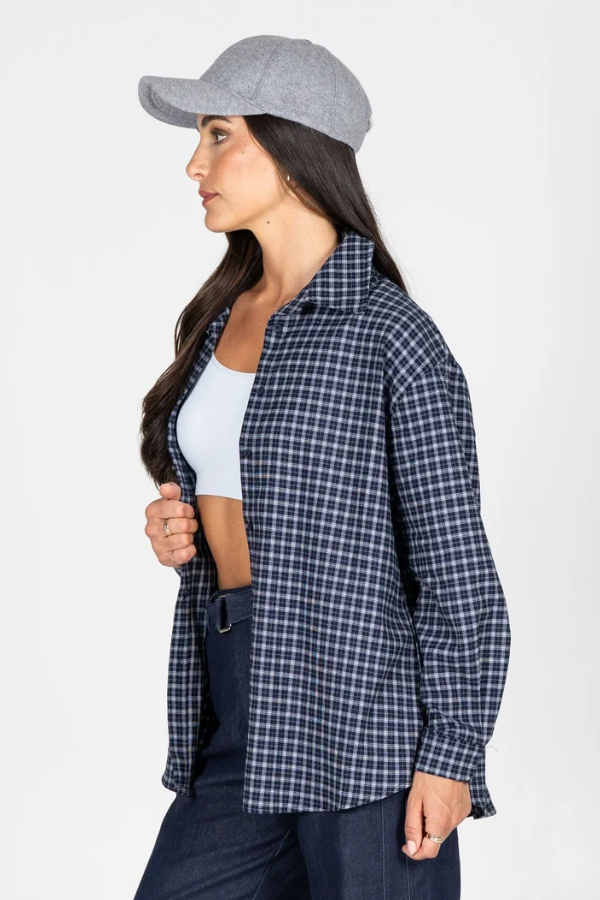 Boyfriend Plaid Overshirt