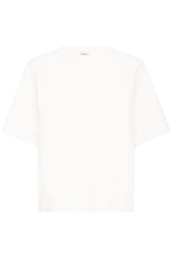 ZA Boxy Shoulder Tee | White