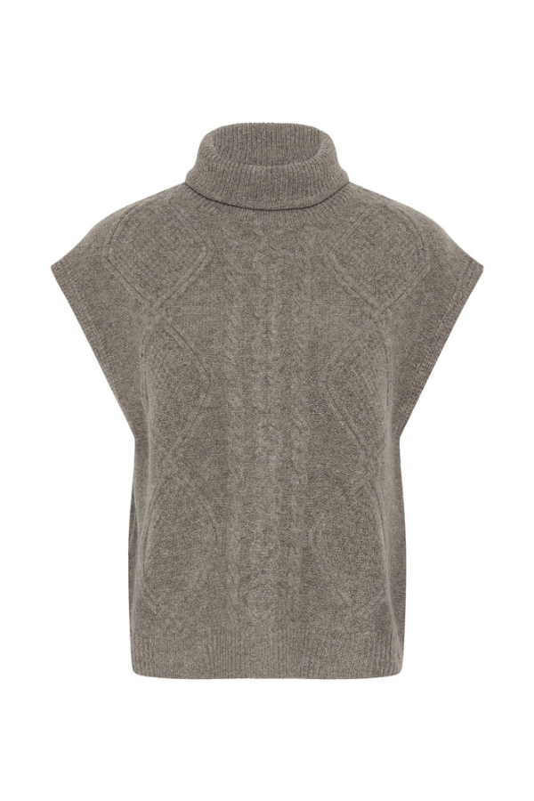 Monia Sleeveless Wool Pullover Knit