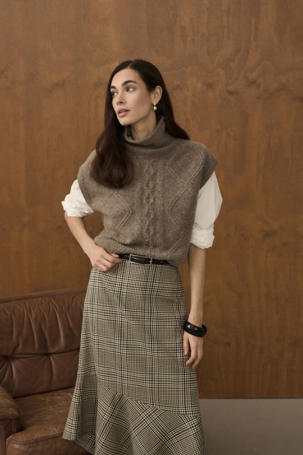 Monia Sleeveless Wool Pullover Knit